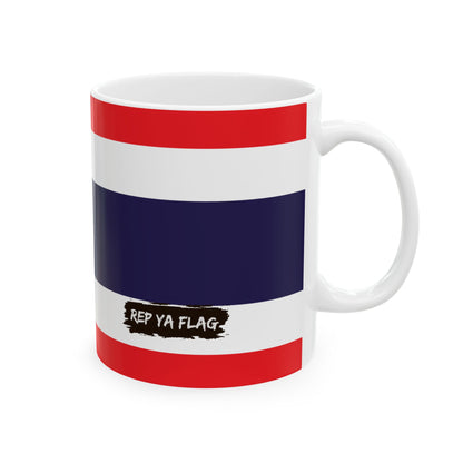 Thailand Flag Coffee Tea Mug 11oz 15oz | Rep Ya Flag Ceramic Mug