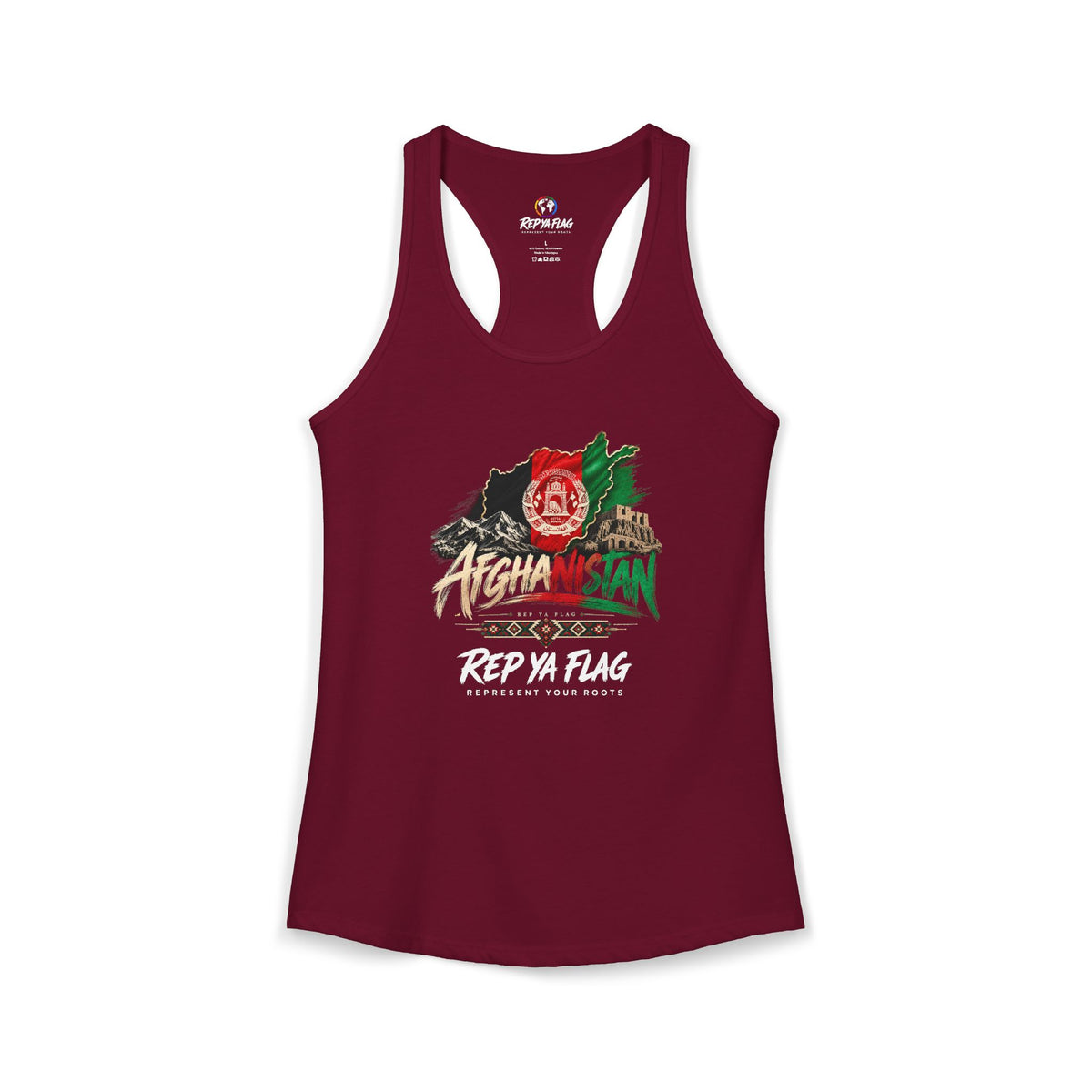 Afghanistan Women’s Racerback Tank – Lightweight Pride