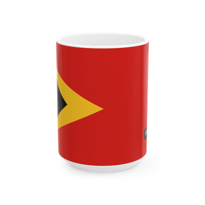 Timor-Leste Flag Coffee Tea Mug 11oz 15oz | Rep Ya Flag Ceramic Mug