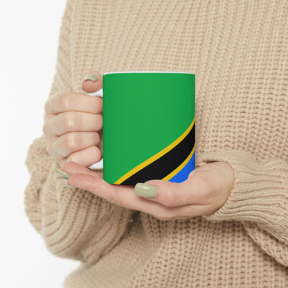Tanzania Flag Coffee Tea Mug 11oz 15oz | Rep Ya Flag Ceramic Mug