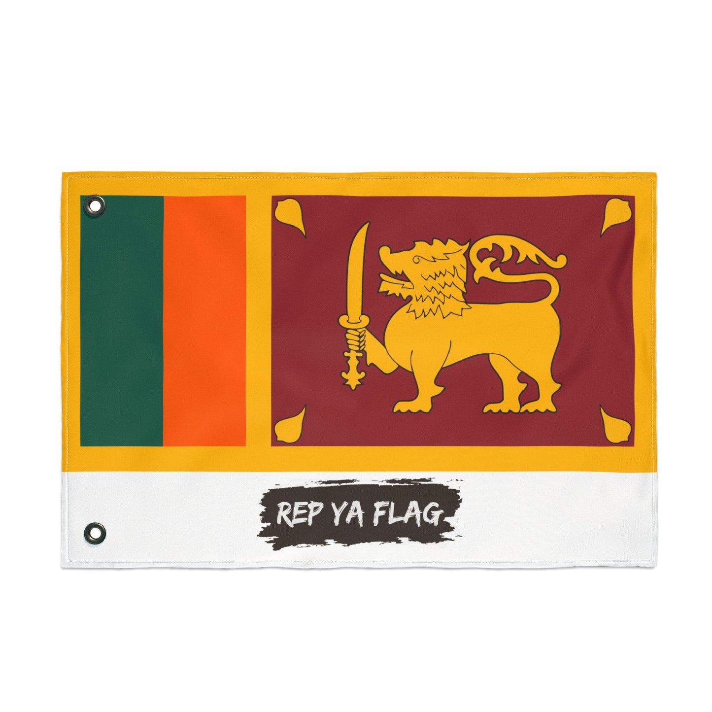 Sri Lanka Flag Garden Banner | Double-Sided Outdoor Flag | Rep Ya Flag