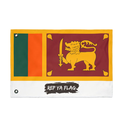 Sri Lanka Flag Garden Banner | Double-Sided Outdoor Flag | Rep Ya Flag