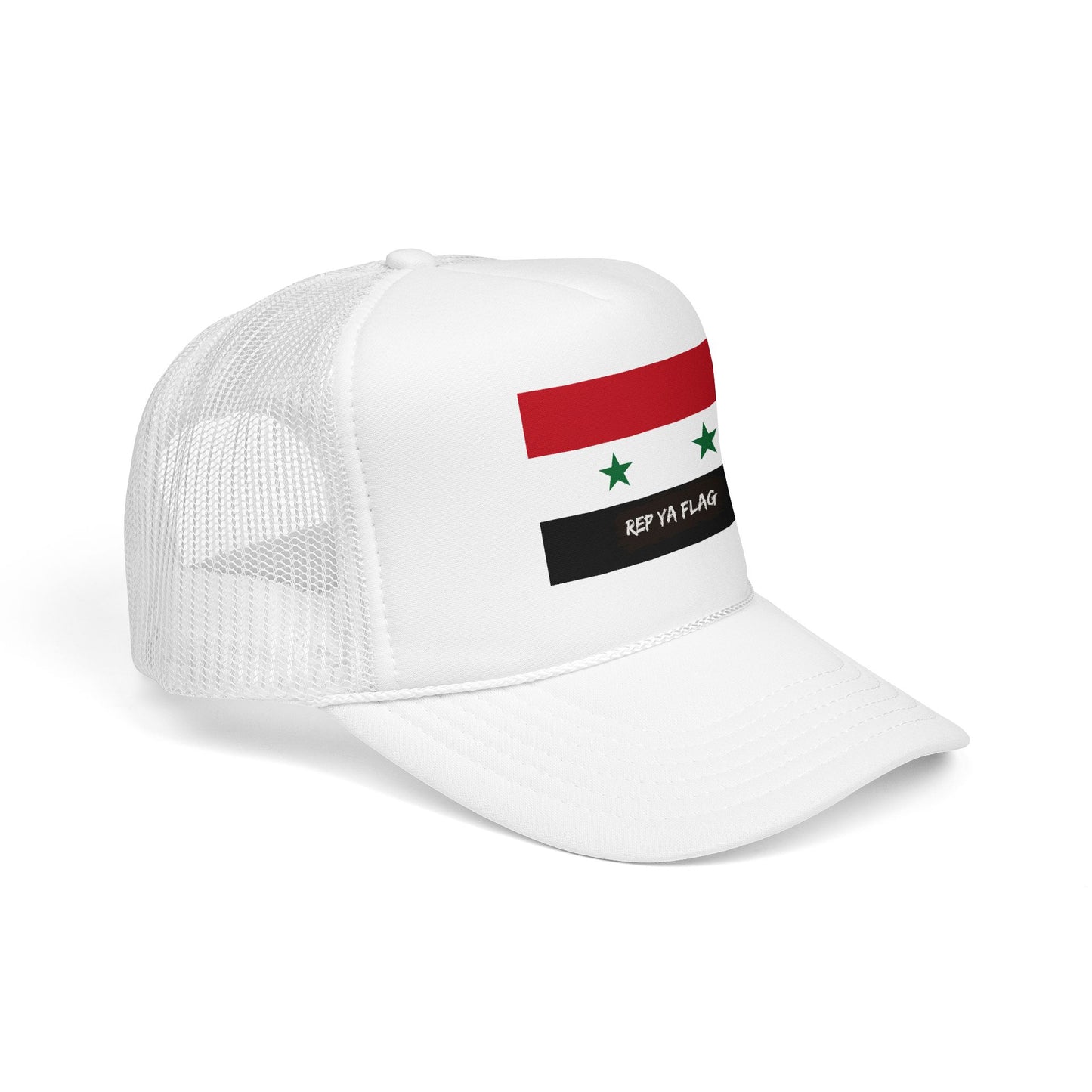 Syria Flag Foam Trucker Hat | Rep Ya Flag design