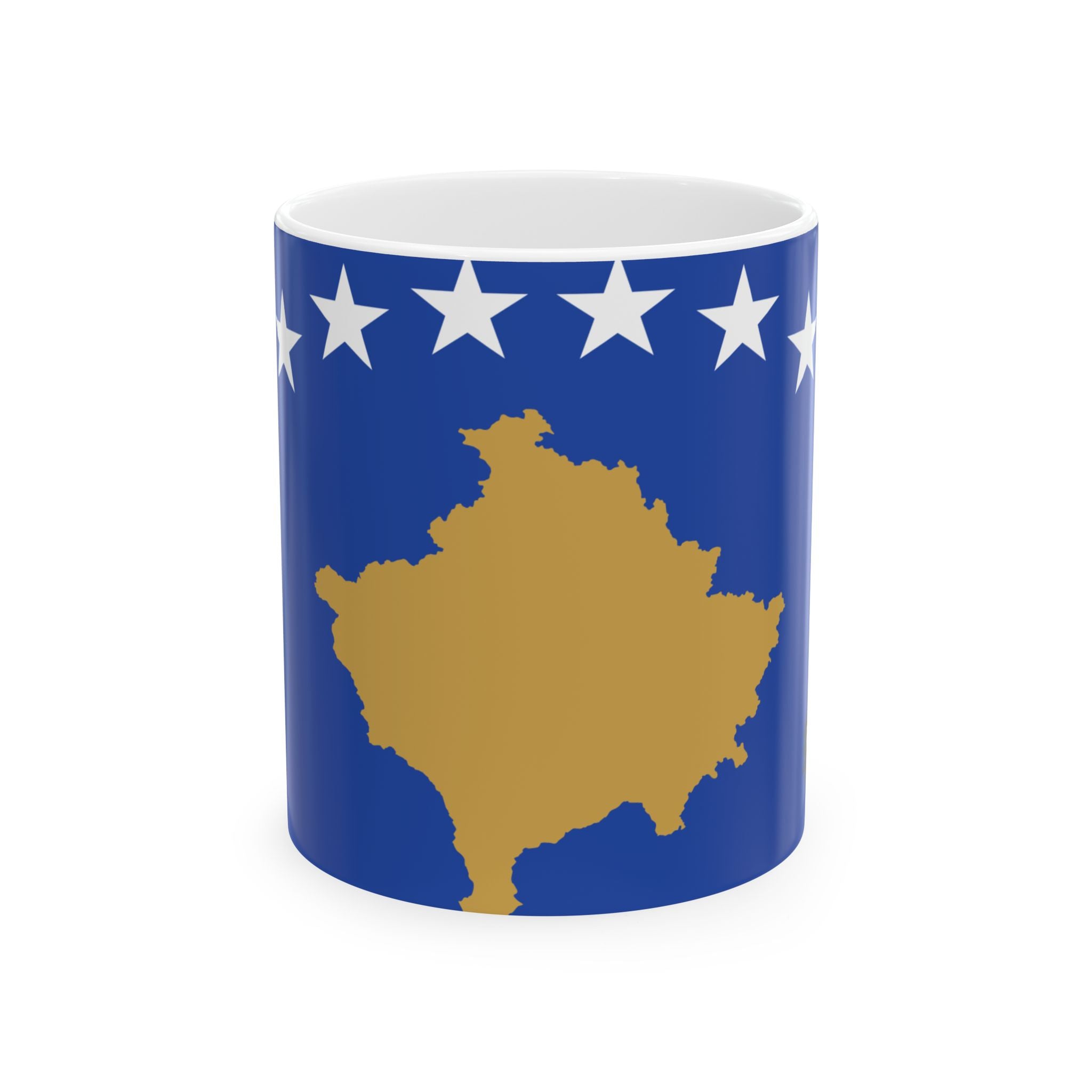 Kosovo Flag Coffee Tea Mug 11oz 15oz | Rep Ya Flag Ceramic Mug