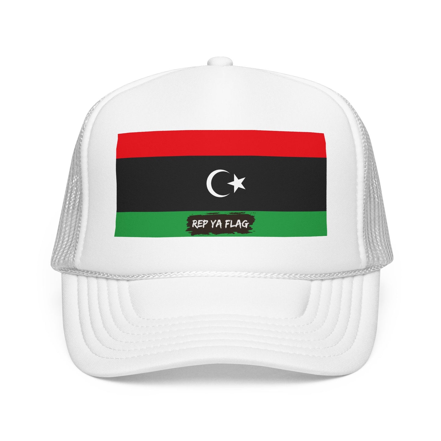 Libya Flag Foam Trucker Hat | Libyan Pride Snapback Cap | Rep Ya Flag