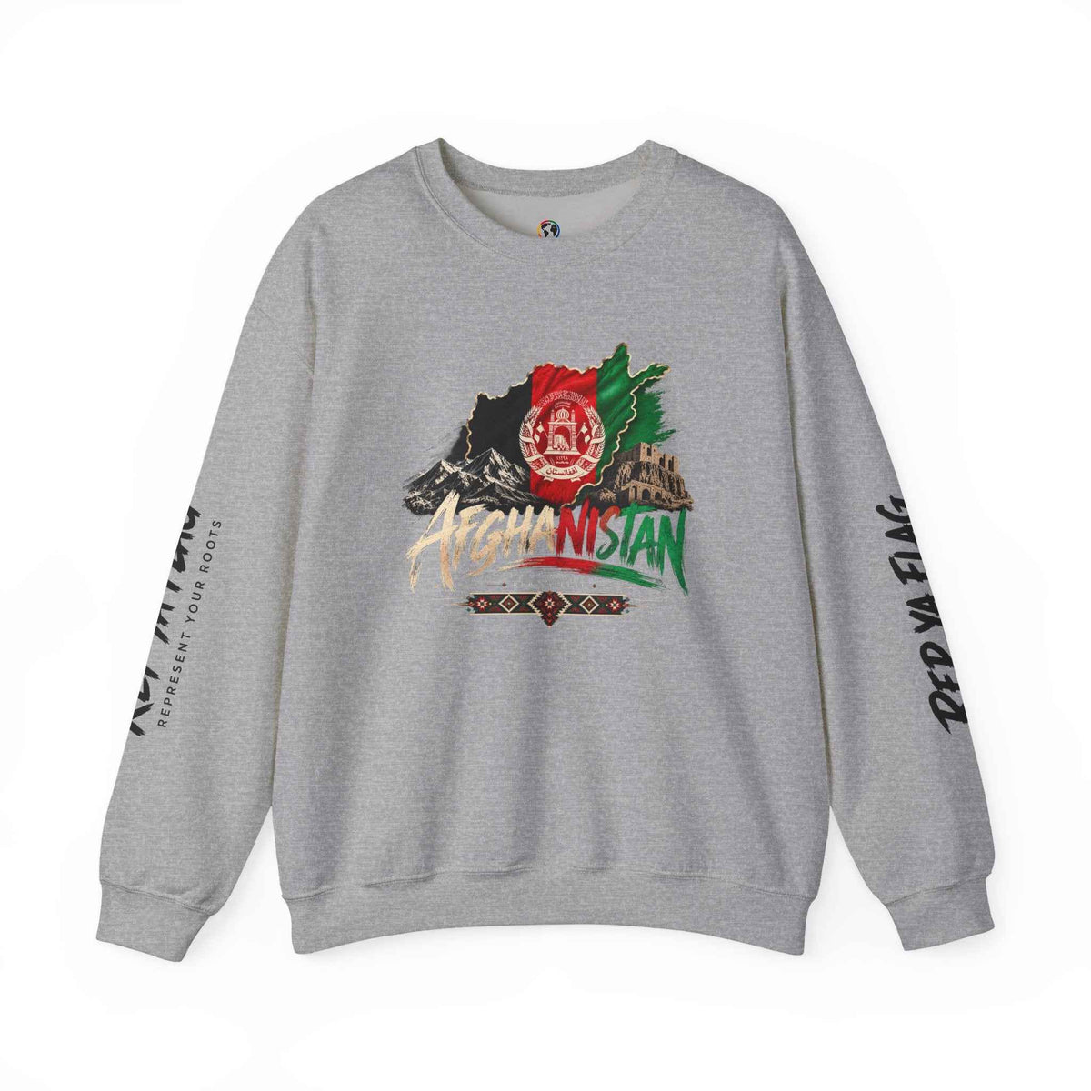 Afghanistan Flag Crewneck Sweatshirt — Patriotic Afghan Pride Sweater