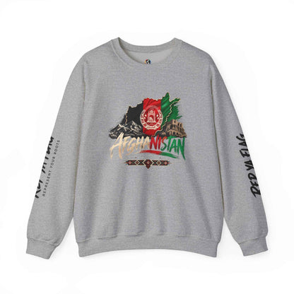 Afghanistan Flag Crewneck Sweatshirt — Patriotic Afghan Pride Sweater
