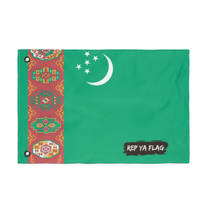 Turkmenistan Flag Garden Banner | Double-Sided Outdoor Flag | Rep Ya Flag