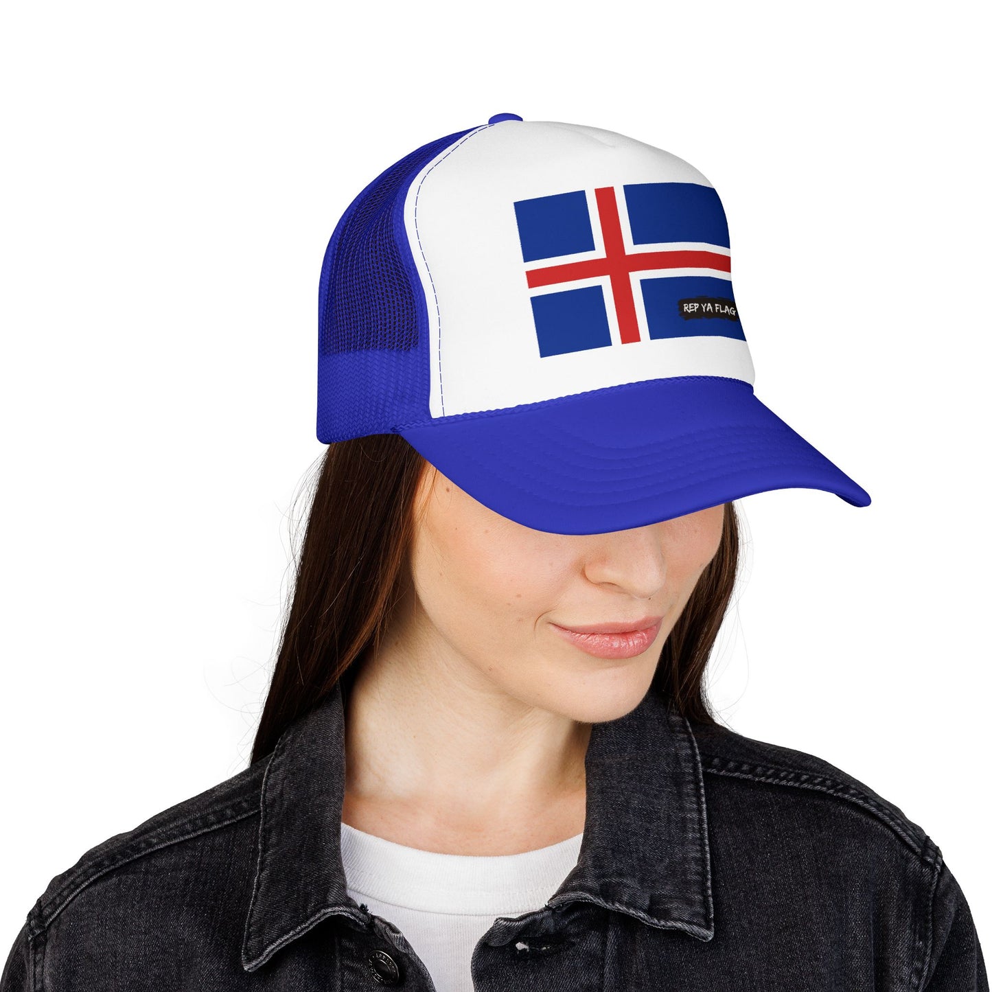 Iceland Flag Foam Trucker Hat | Iceland Pride Snapback Cap | Rep Ya Flag