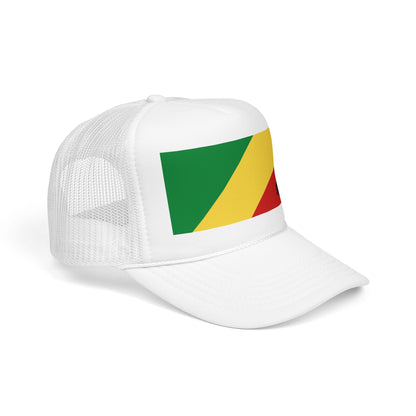 Republic of the Congo Flag Foam Trucker Hat | Congolese Pride Snapback Cap | Rep Ya Flag
