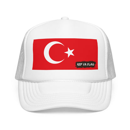 Turkey Flag Foam Trucker Hat | Rep Ya Flag design
