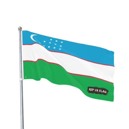 Uzbekistan Flag Double Sided Flag, Outdoor Garden Banner | Country Flag