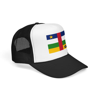 Central African Republic Flag Foam Trucker Hat | Central African Pride Snapback Cap | Rep Ya Flag