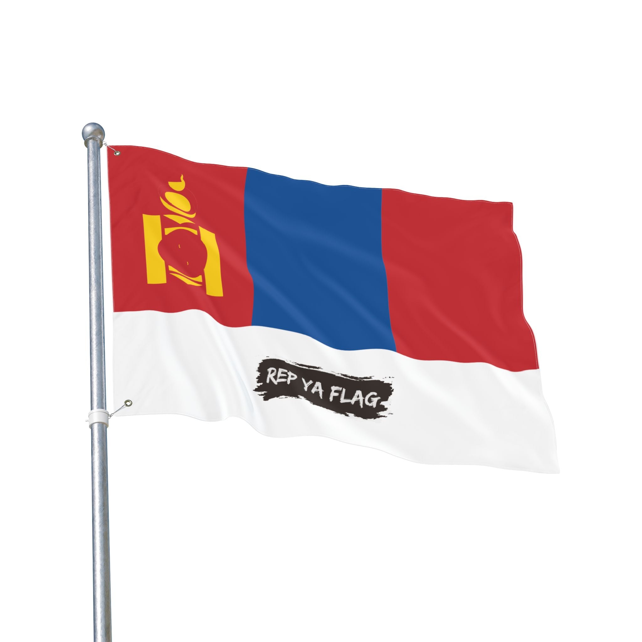 Mongolia Flag Garden Banner | Double Sided Outdoor Flag | Rep Ya Flag