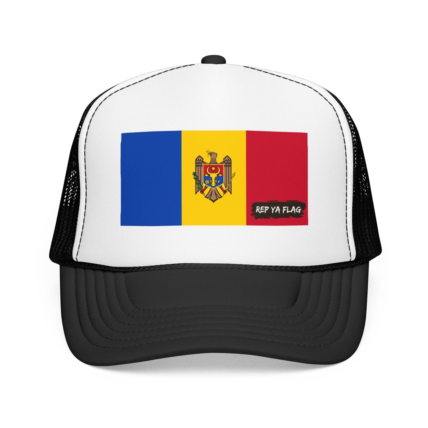 Moldova Flag Foam Trucker Hat | Moldova Pride Snapback Cap | Rep Ya Flag
