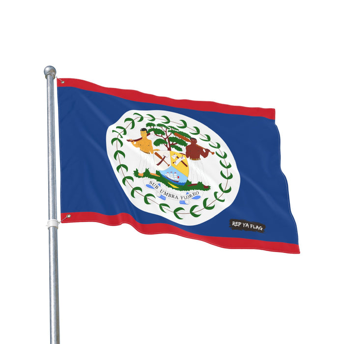 Belize Flag Garden Flag – Double‑Sided Outdoor Banner