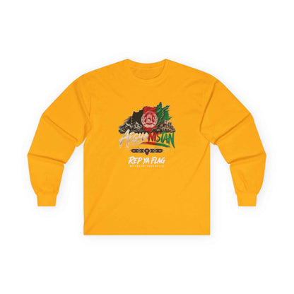 Afghan Pride Long Sleeve Tee — "Rep Ya Flag" Graphic