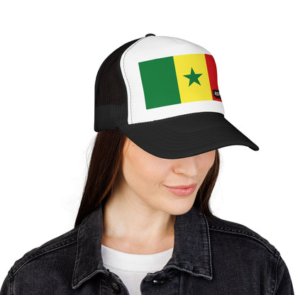 Senegal Flag Foam Trucker Hat | São Toméan Pride Snapback Cap | Rep Ya Flag