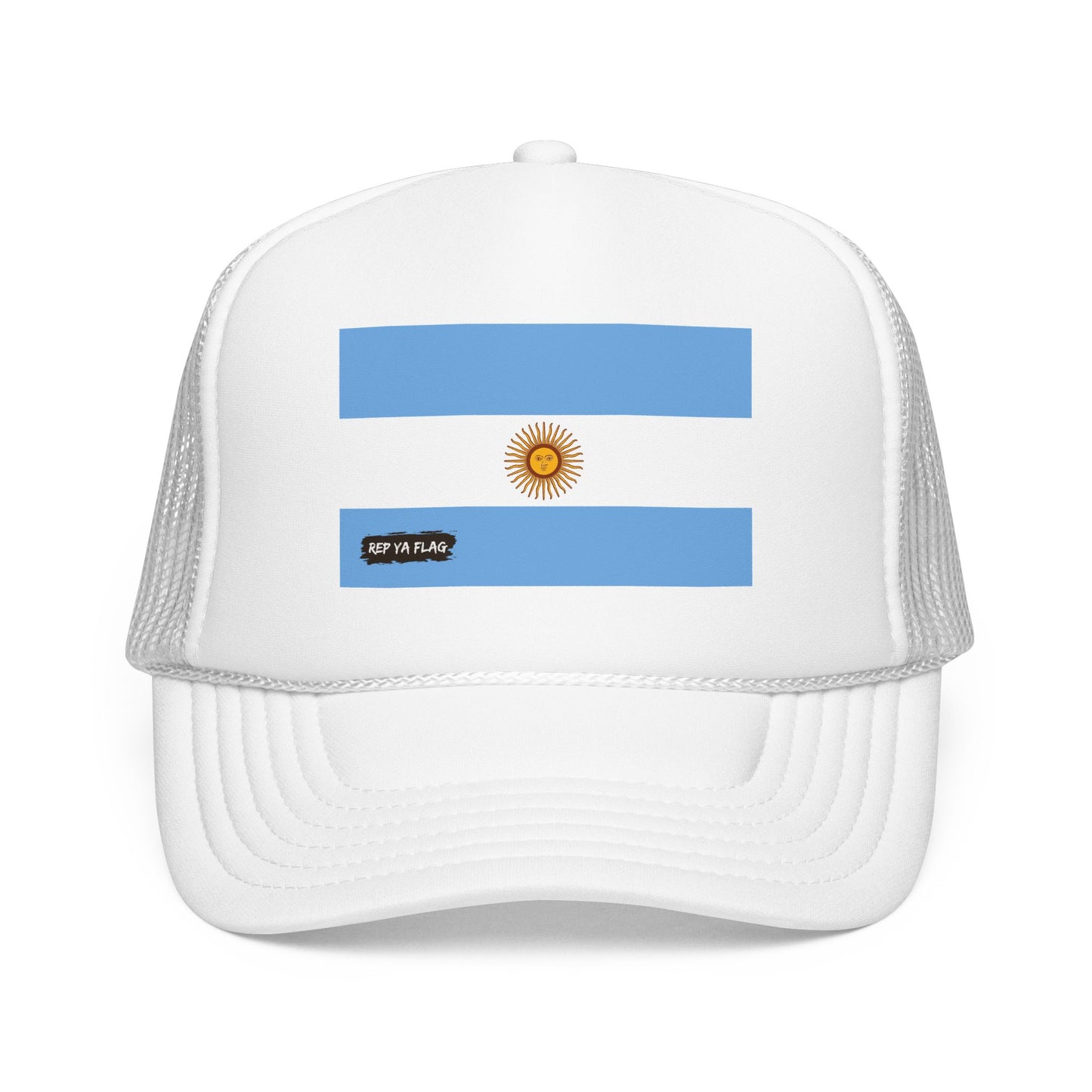 Argentina Flag Foam Trucker Hat | Caribbean Pride Snapback Cap | Rep Ya Flag