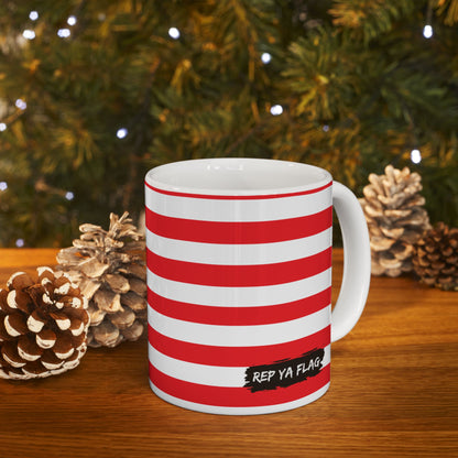 United States of America Flag Coffee Tea Mug 11oz 15oz | Rep Ya Flag Ceramic Mug