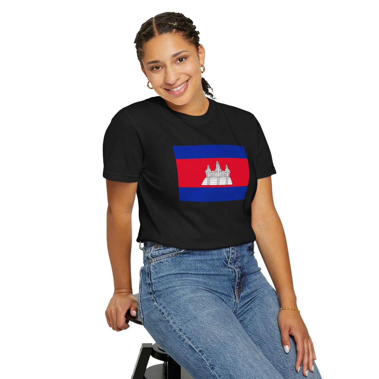 Cambodia Flag T Shirt | Cambodian Heritage Shirt S-4XL | Rep Ya Flag
