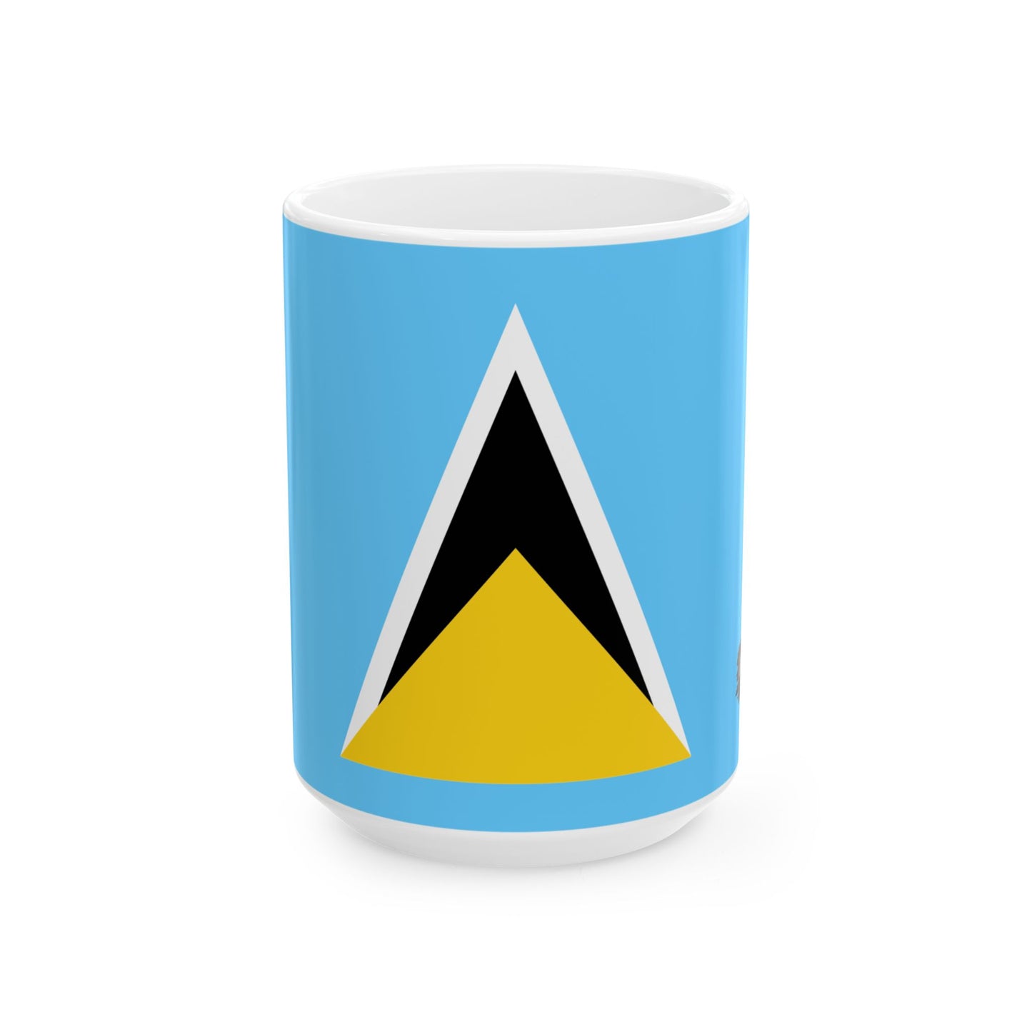 Saint Lucia Flag Coffee Tea Mug 11oz 15oz | Rep Ya Flag Ceramic Mug