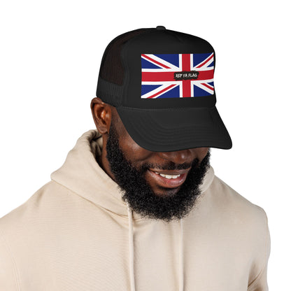 United Kingdom UK Foam Trucker Hat | Rep Ya Flag design
