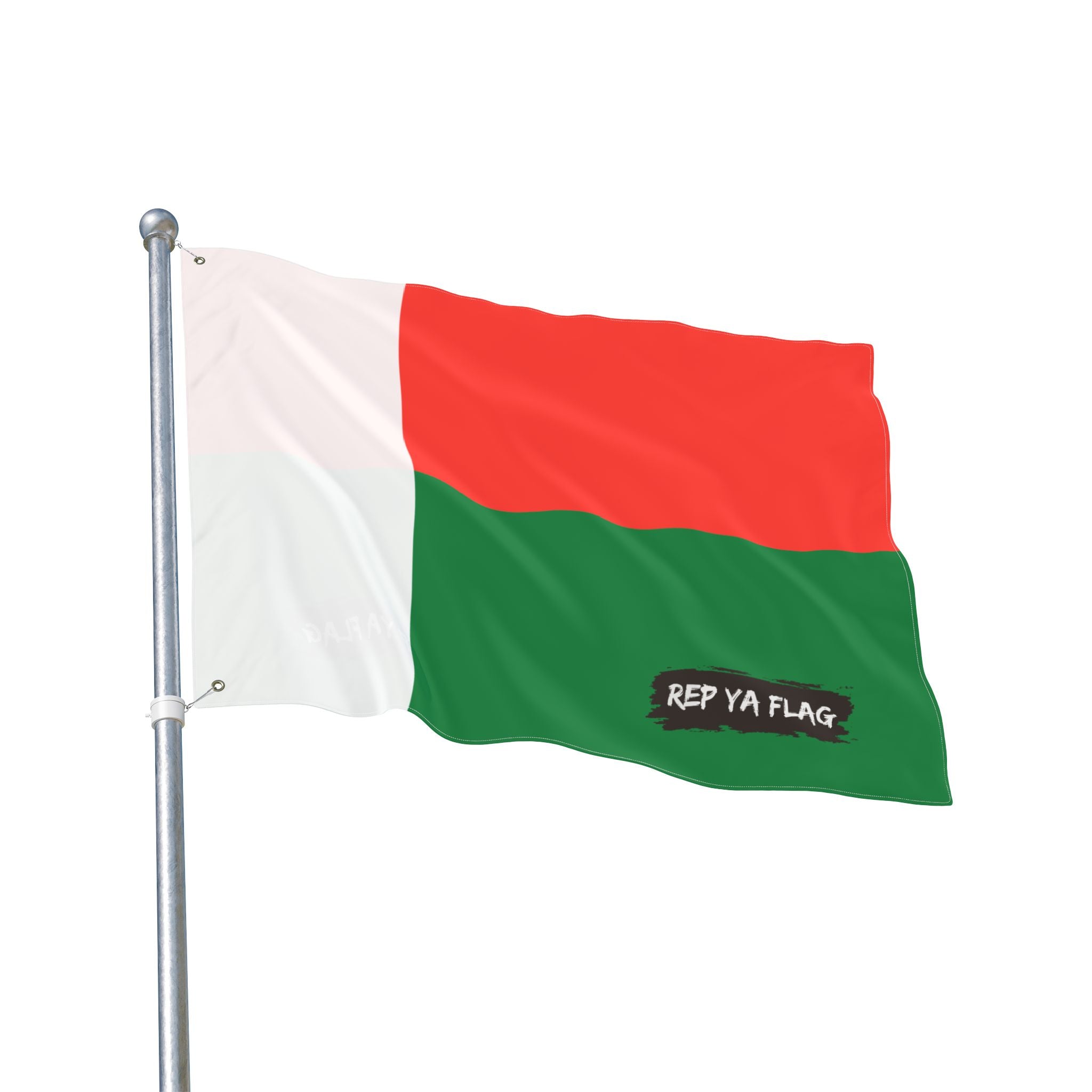 Madagascar Flag Garden Banner | Double Sided Outdoor Flag | Rep Ya Flag