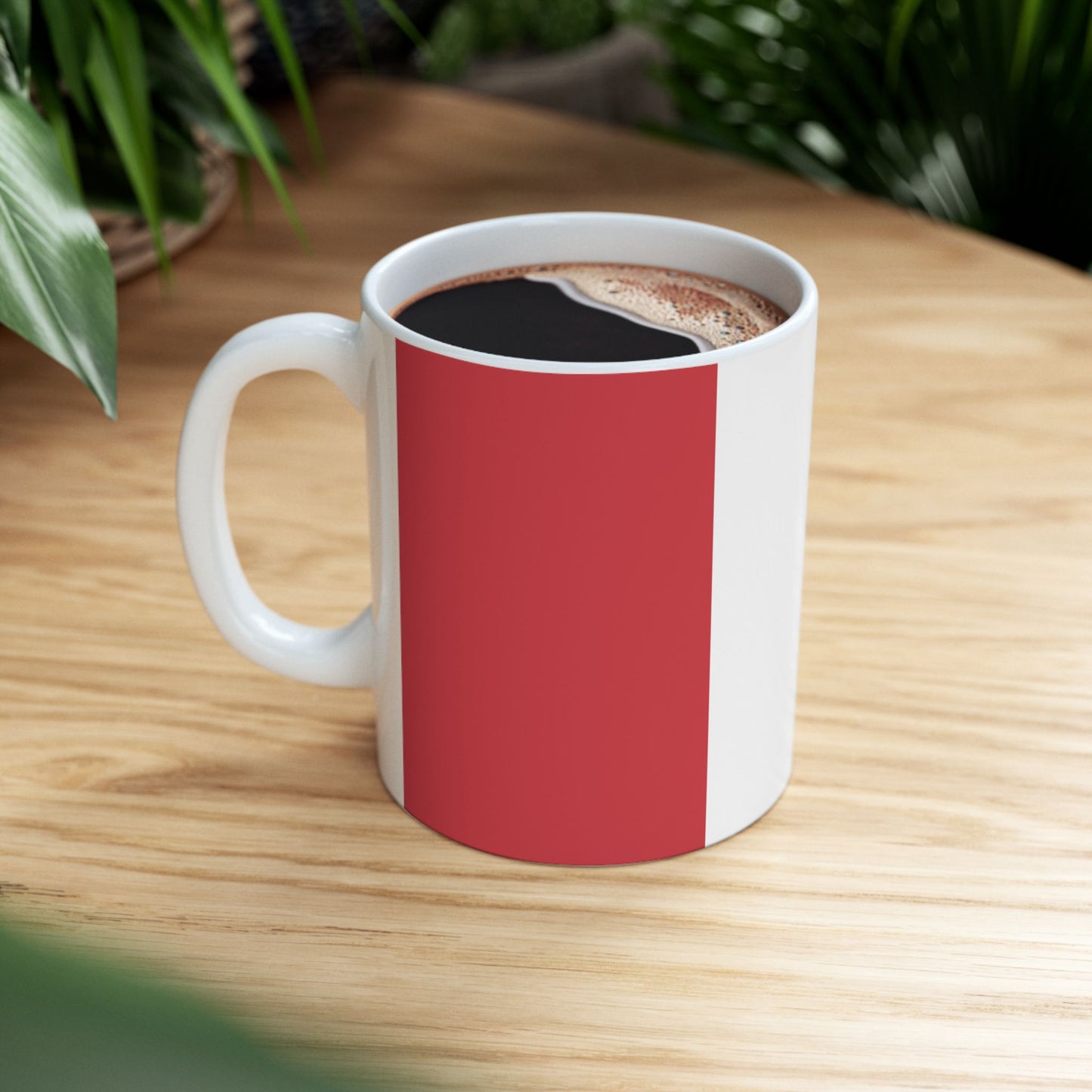 Peru Flag Coffee Tea Mug 11oz 15oz | Rep Ya Flag Ceramic Mug