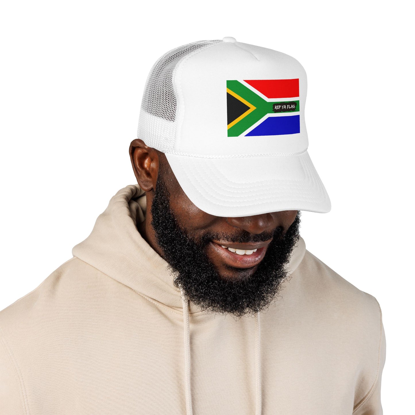 South Africa Flag Foam Trucker Hat | South African Heritage Snapback Cap | Rep Ya Flag