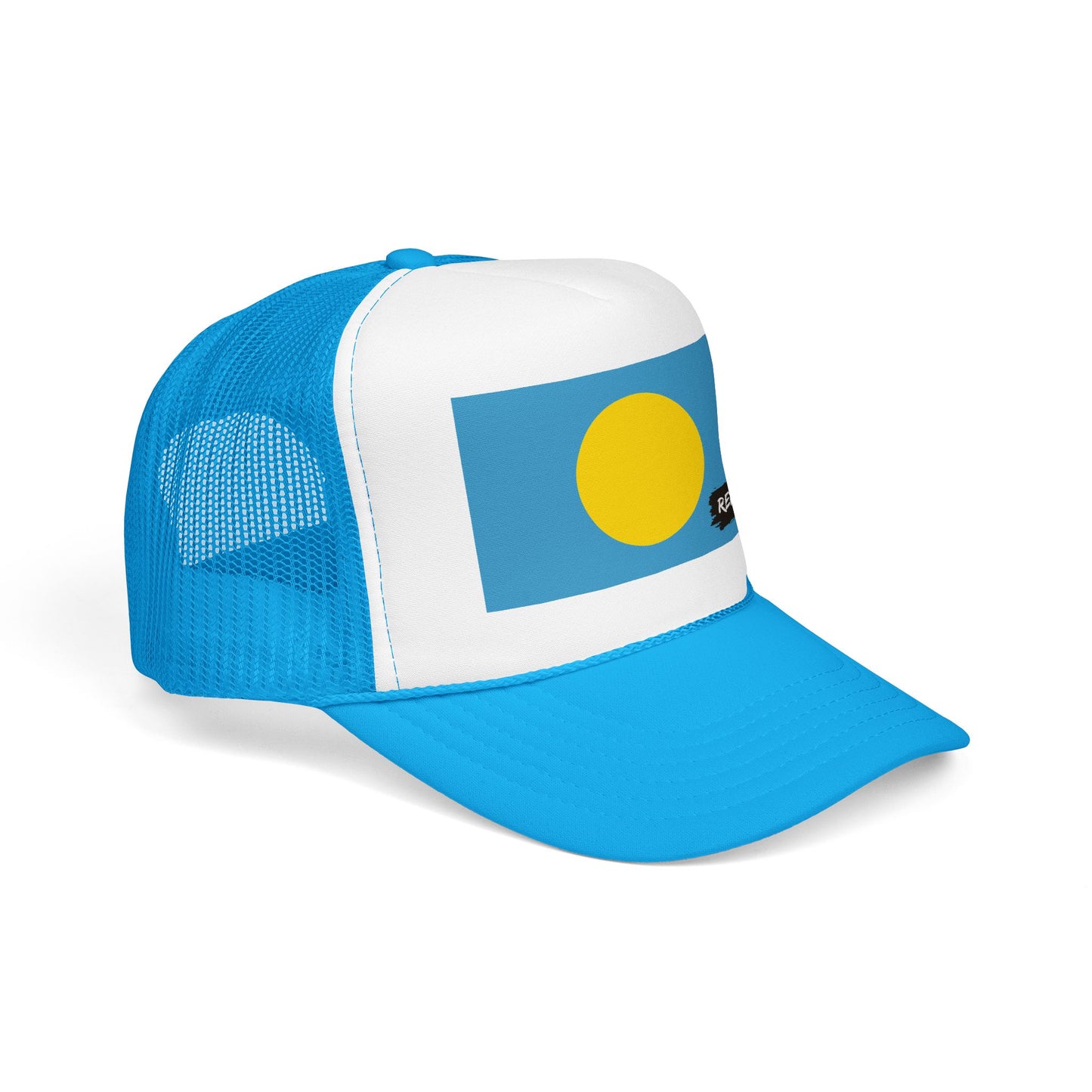 Palau Flag Foam Trucker Hat | Palauan Pride Snapback Cap | Rep Ya Flag
