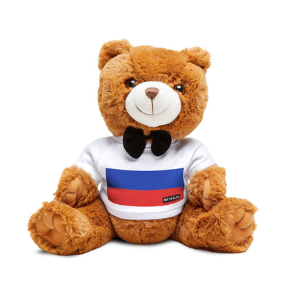Rep Ya Flag Russia Teddy Bear | Russia Plush Gift | Russian Heritage Bear | Cultural Keepsake | Baby Gift Stuffed Animal