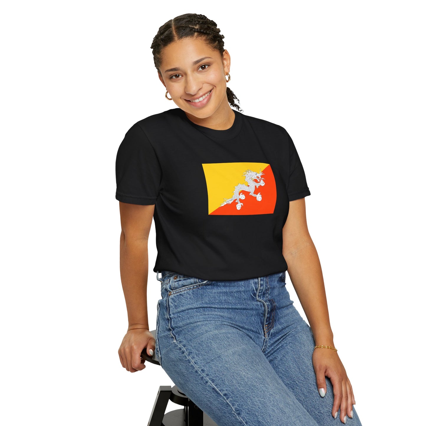 Bhutan Flag T Shirt | Bhutanese Heritage Shirt S-4XL | Rep Ya Flag