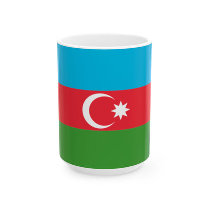 Azerbaijan Flag Coffee Tea Mug 11oz 15oz | Rep Ya Flag Ceramic Mug