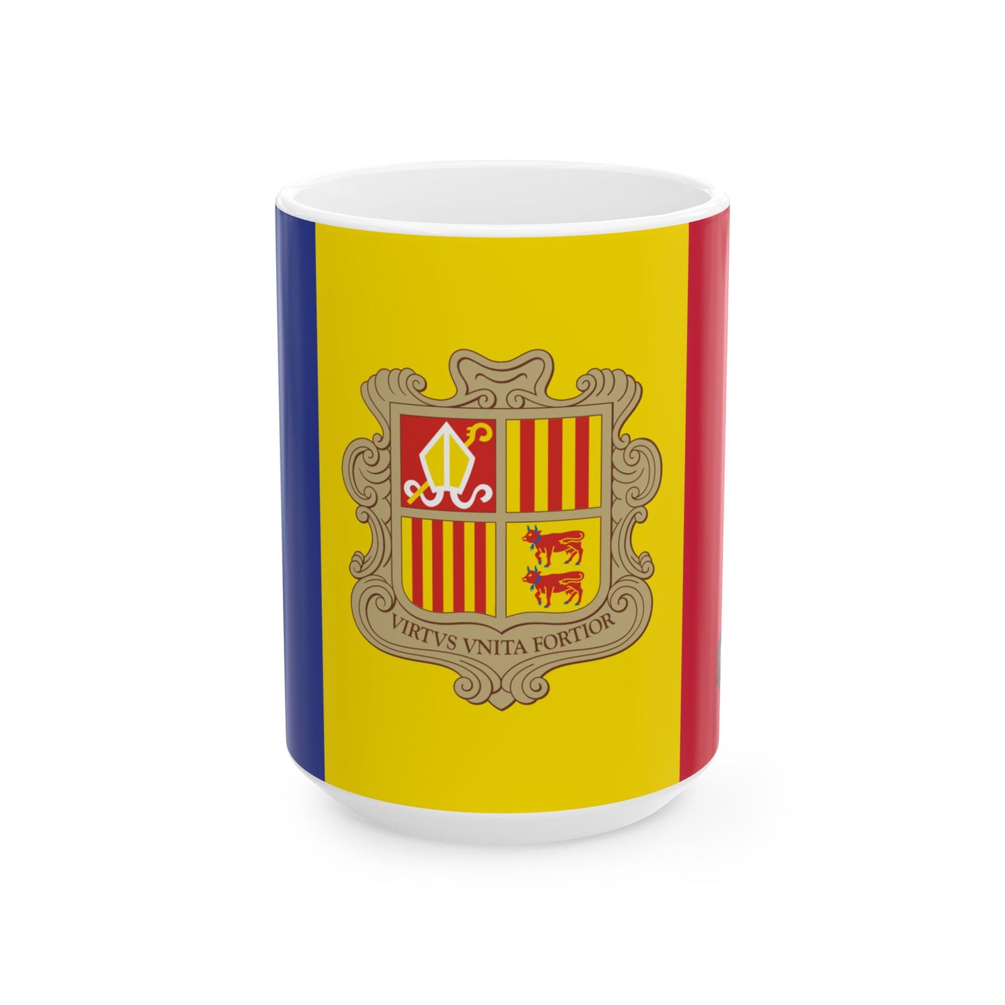 Andorra Flag Coffee Mug | Andorran Pride Ceramic Tea Mug 11oz & 15oz | Rep Ya Flag
