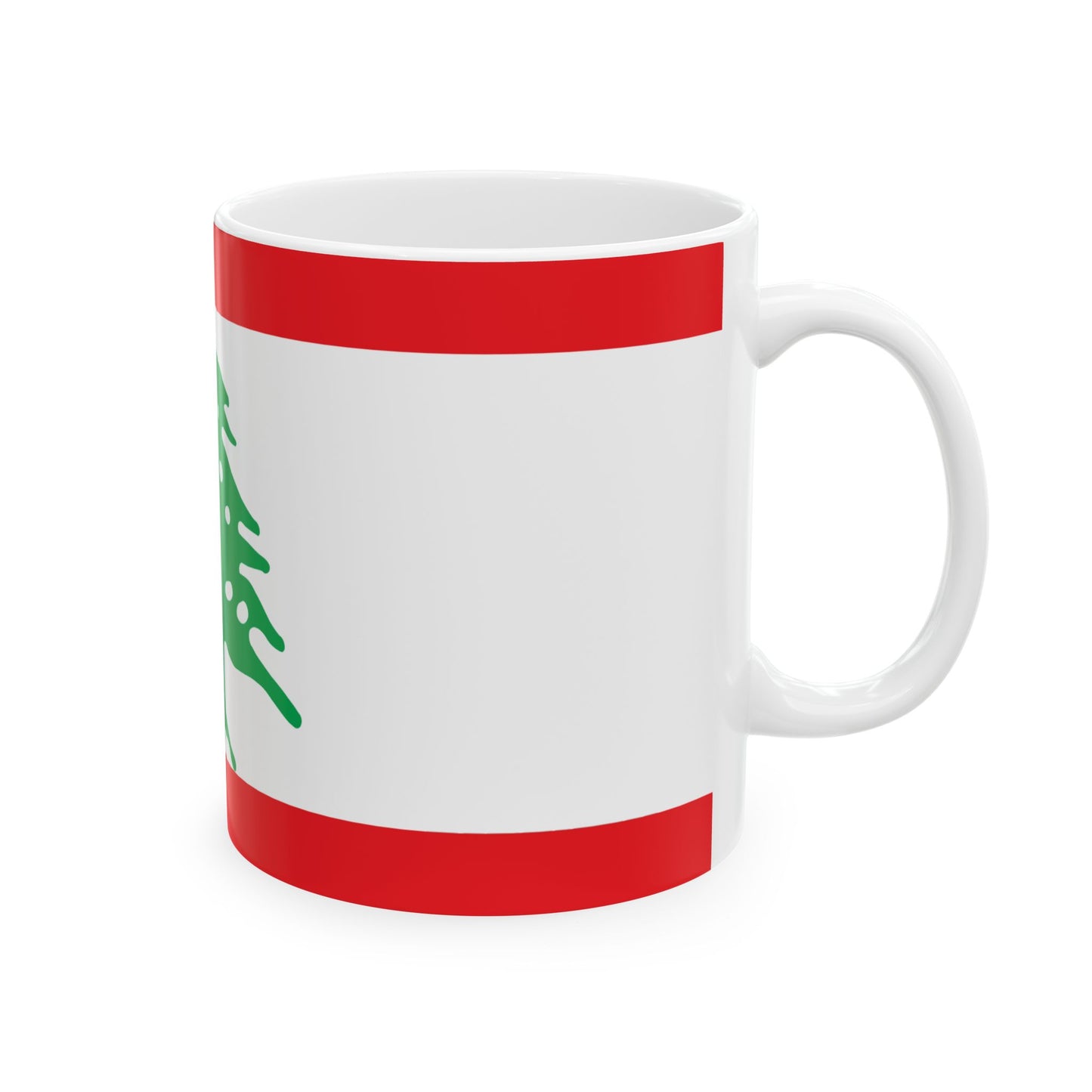 Lebanon Flag Coffee Tea Mug 11oz 15oz | Rep Ya Flag Ceramic Mug