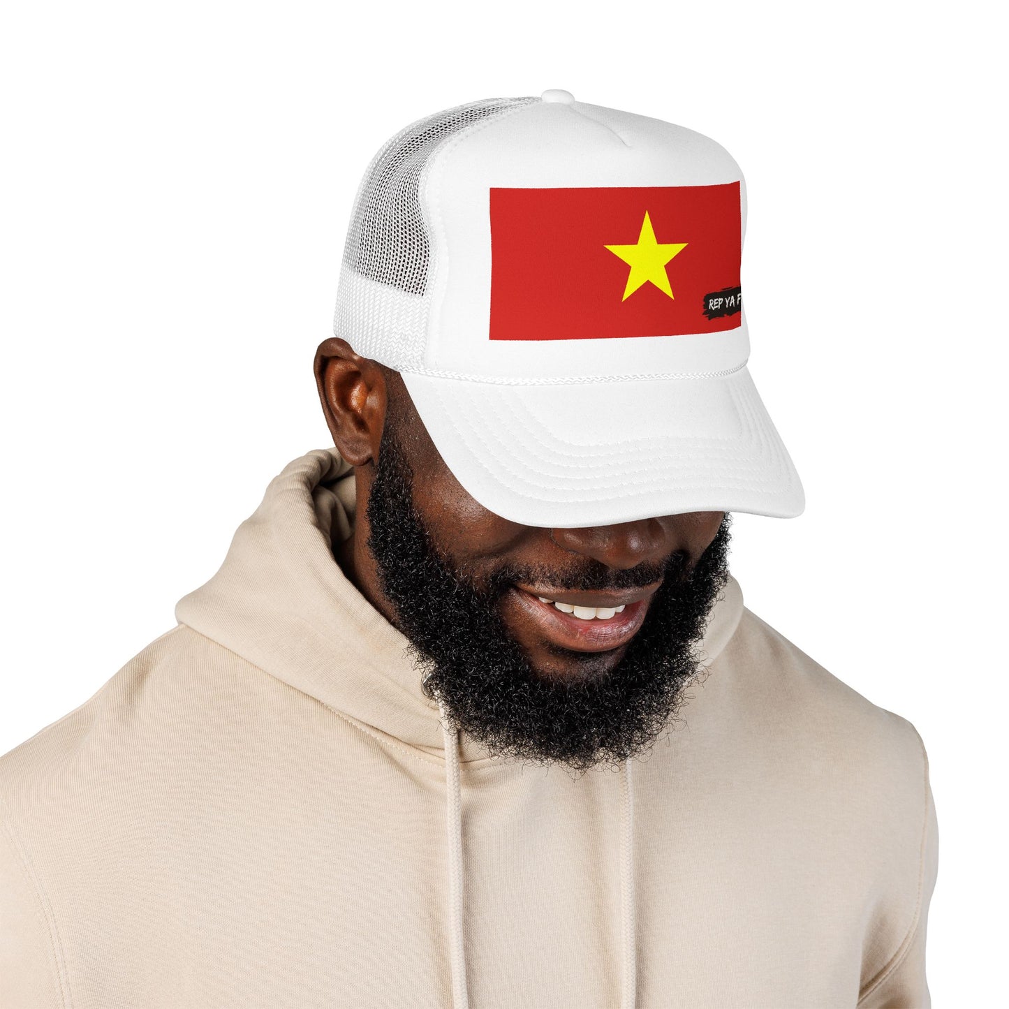 Vietnam Flag Foam Trucker Hat | Rep Ya Flag design