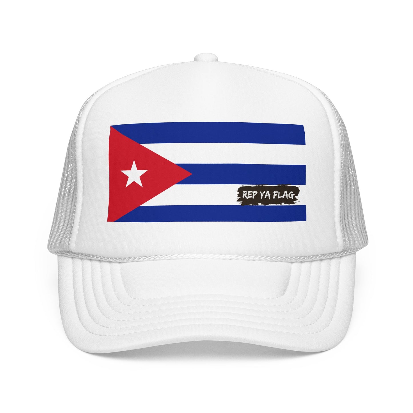 Cuba Flag Foam Trucker Hat | Cuban Pride Snapback Cap | Rep Ya Flag