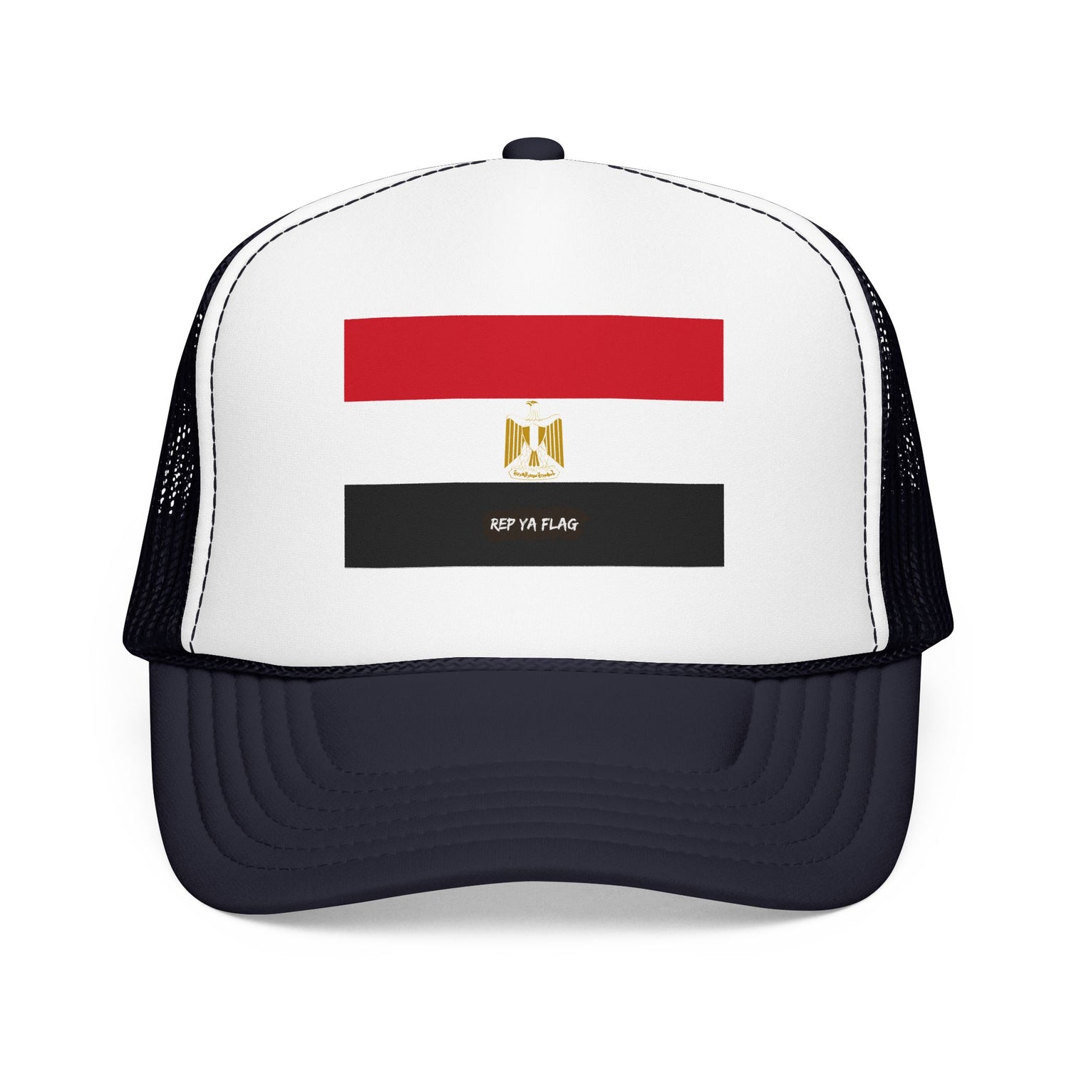 Egypt Flag Foam Trucker Hat | Egyptian Pride Snapback Cap | Rep Ya Flag
