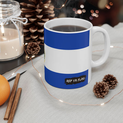 El Salvador Flag Coffee Tea Mug 11oz 15oz | Rep Ya Flag Ceramic Mug