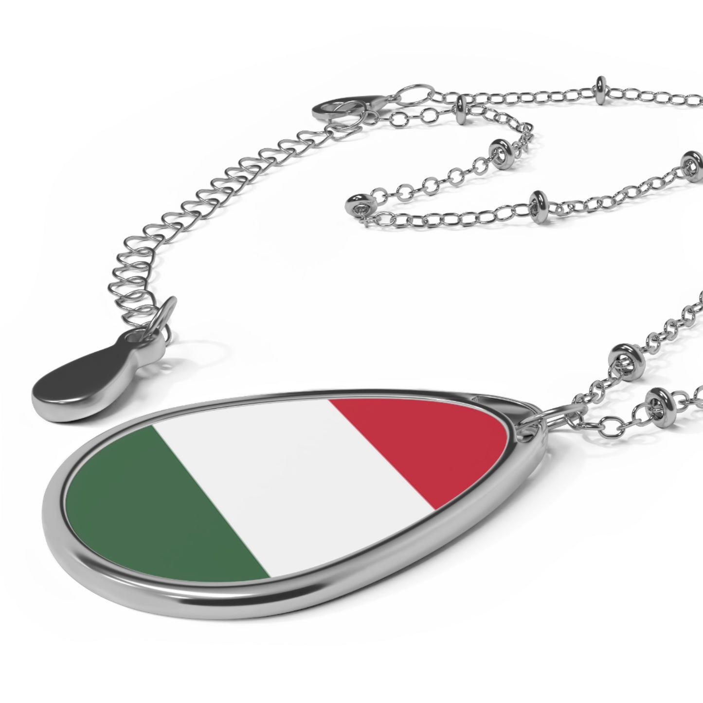 Hungary Flag Oval Necklace | Hungarian Heritage Pendant | Rep Ya Flag