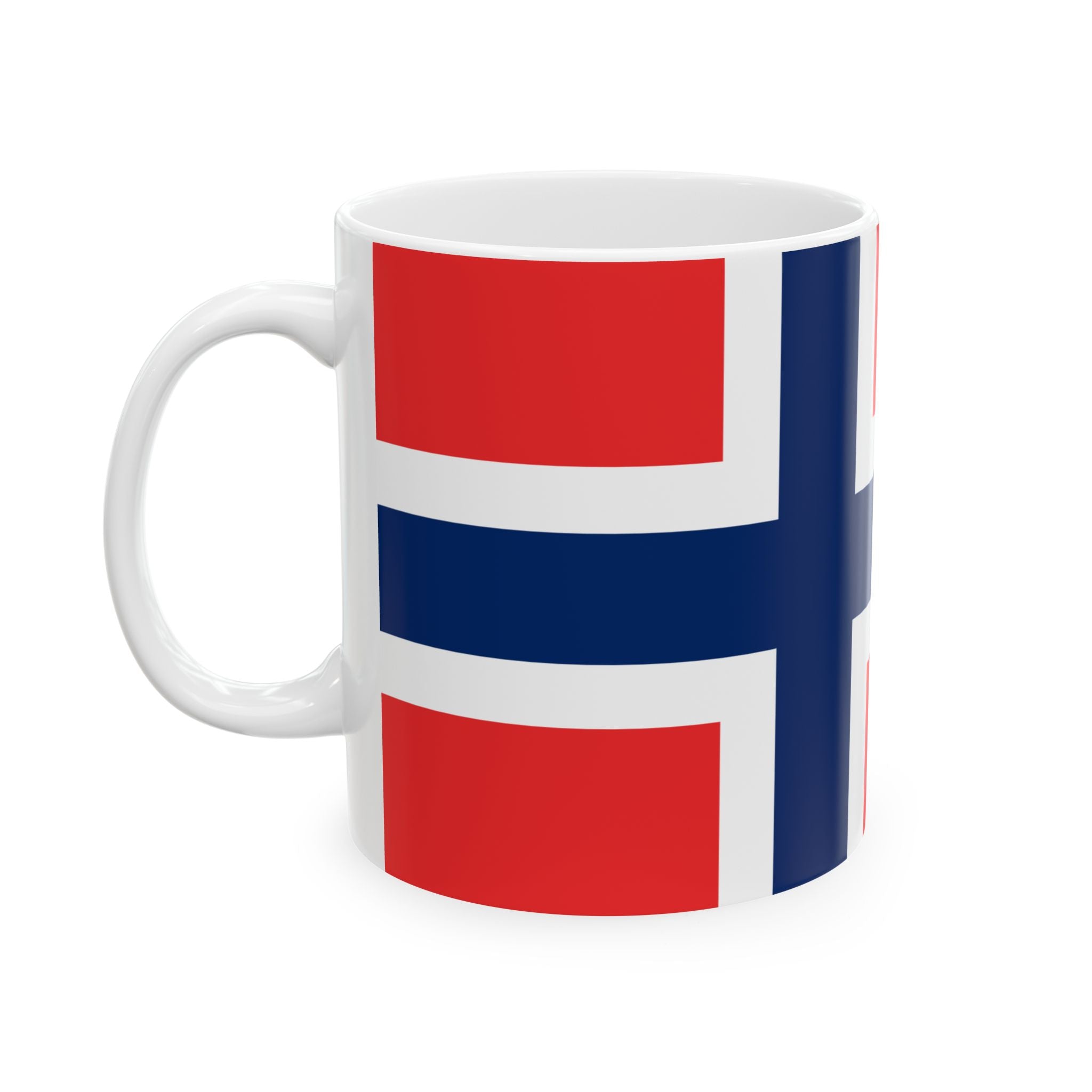 Norway Flag Coffee Tea Mug 11oz 15oz | Rep Ya Flag Ceramic Mug