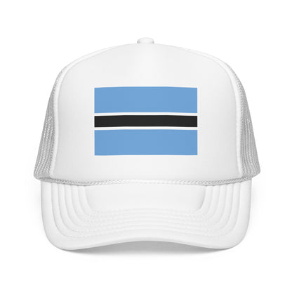 Botswana Flag Foam Trucker Hat | Botswana Pride Snapback Cap | Rep Ya Flag