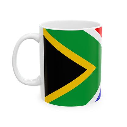 South Africa Flag Coffee Mug 11oz & 15oz | South African Heritage Ceramic Coffee Tea Mug | Rep Ya Flag