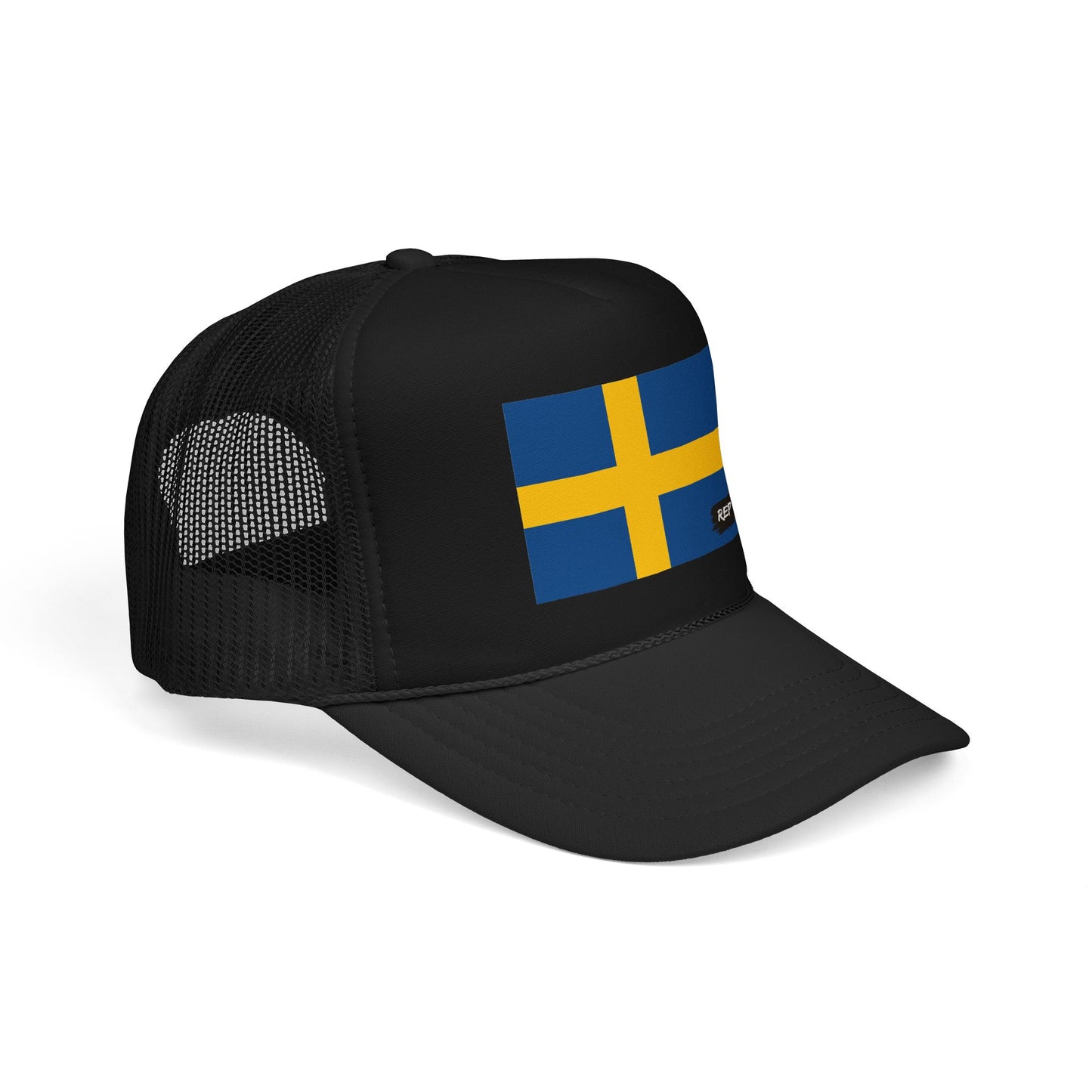 Sweden Flag Foam Trucker Hat | Rep Ya Flag design