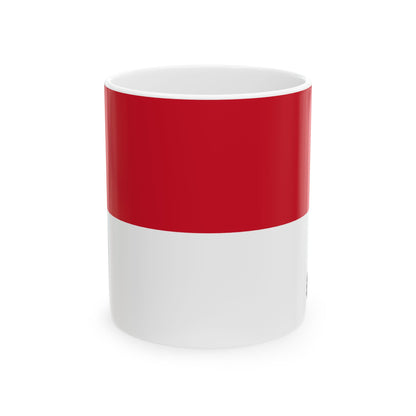 Monaco Flag Coffee Tea Mug 11oz 15oz | Rep Ya Flag Ceramic Mug