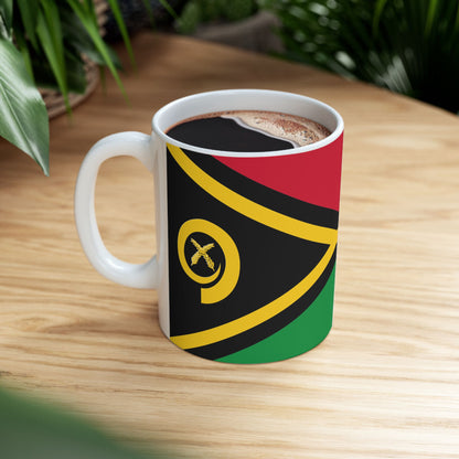 Vanuatu Flag Coffee Tea Mug 11oz 15oz | Rep Ya Flag Ceramic Mug