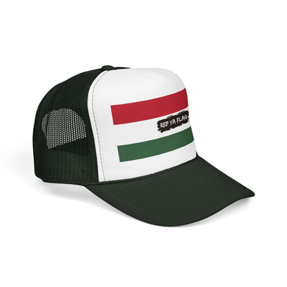 Hungary Flag Foam Trucker Hat | Hungarian Pride Snapback Cap | Rep Ya Flag