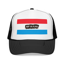 Luxembourg Flag Foam Trucker Hat | Luxembourg Pride Snapback Cap | Rep Ya Flag