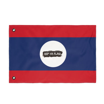 Laos Flag Garden Banner | Double Sided Outdoor Flag | Rep Ya Flag